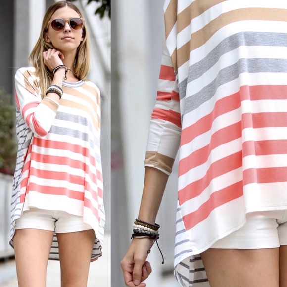 Striped Oversized T-Shirt - Picture 2 of 4